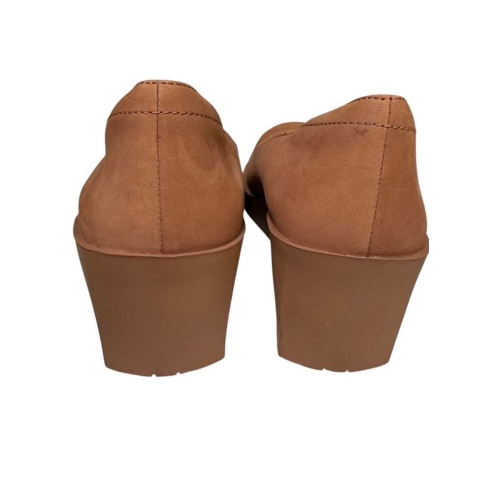 Vionic Sereno Tan Cognac Wedge Pumps Comfort Shoes Round Toe Size 6.5 - Picture 9 of 12